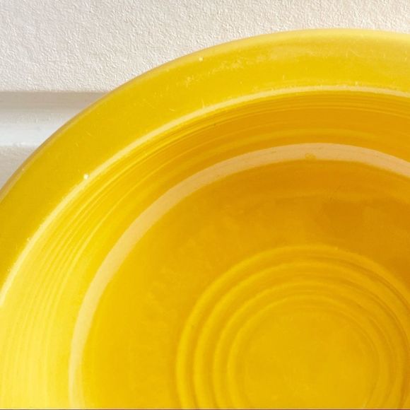 Fiesta Set of 5 1/2” Original Yellow Glaze Fruit Bowls In Retired 1936-1969 - Picture 6 of 10